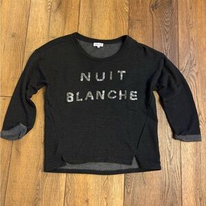 Black Women's Shirt with Silver Accents